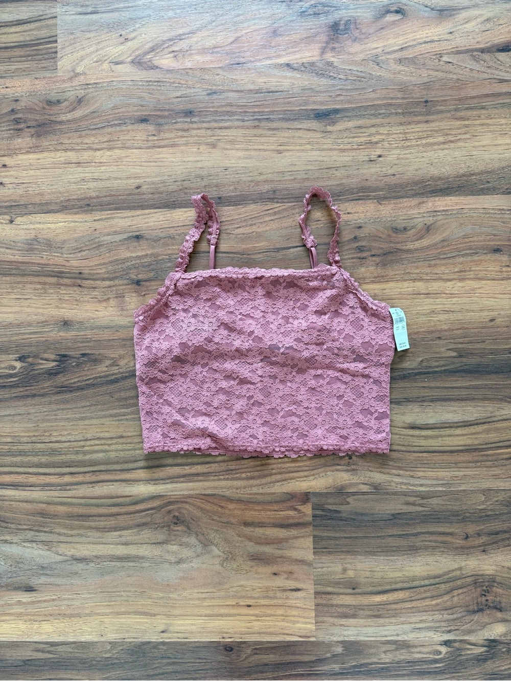 NWT Pink aerie Bra/Tank Lace Top
